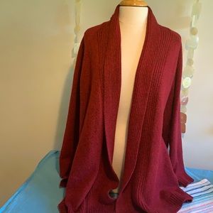 J.Jill red cardigan sweater XL